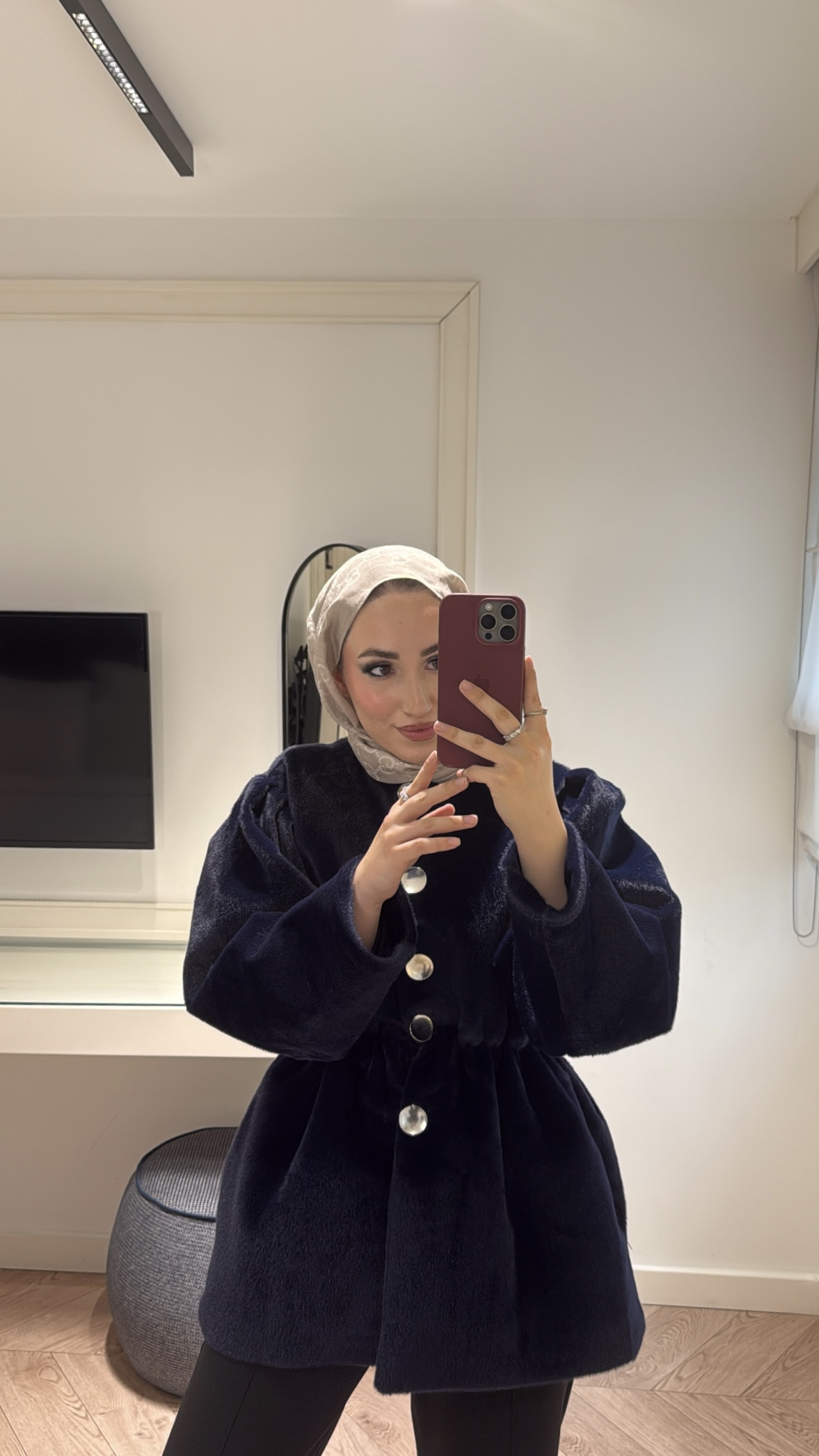 Gold fox Beli lastikli ceket- Lacivert-7880