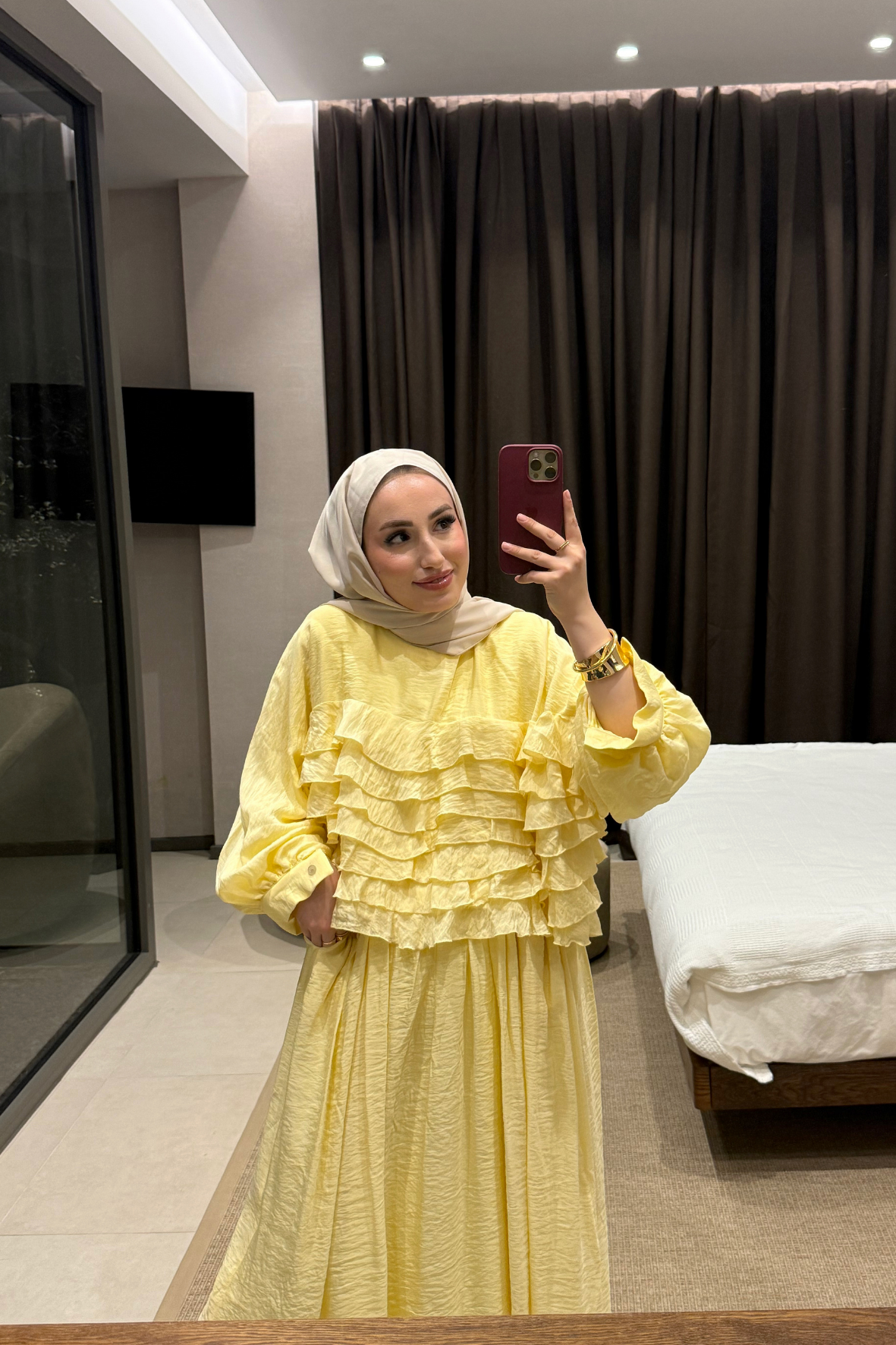 Lily Etekli Takım - Sarı-7896