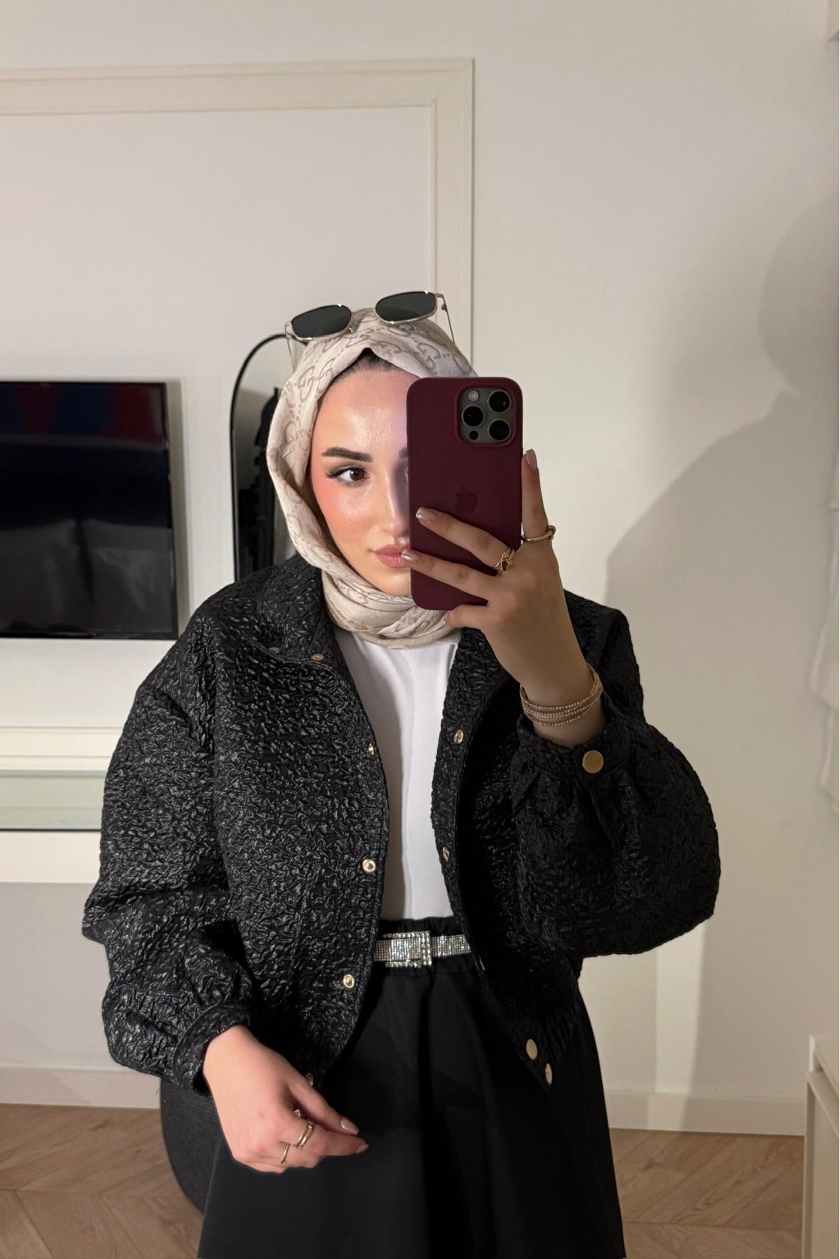 Lina Siyah Ceket-H400