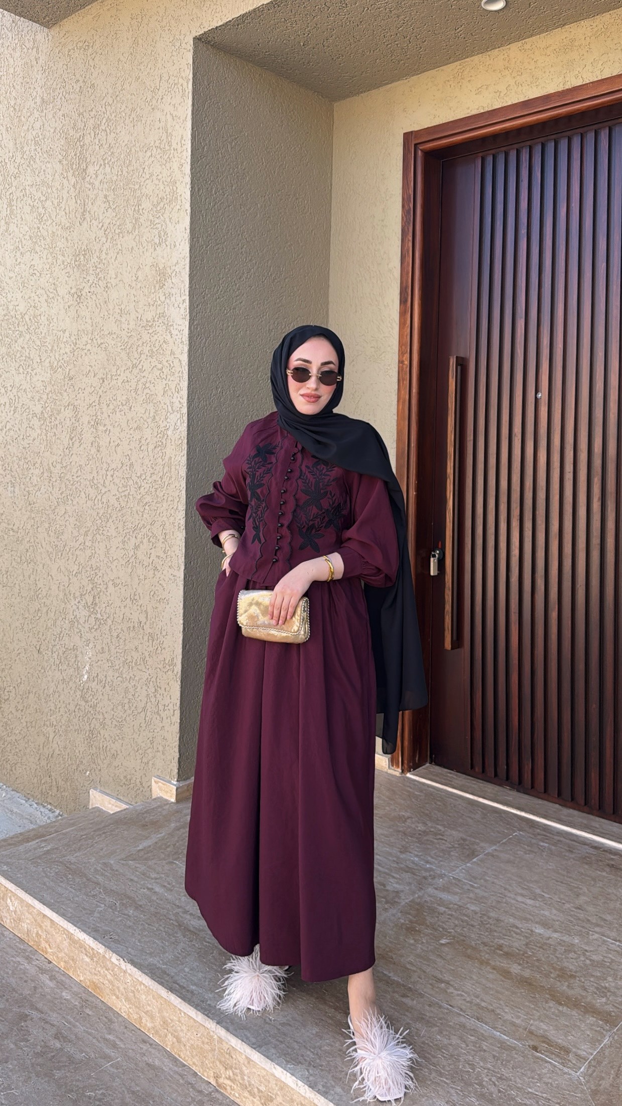 Mary Etekli Takım - Bordo-7589