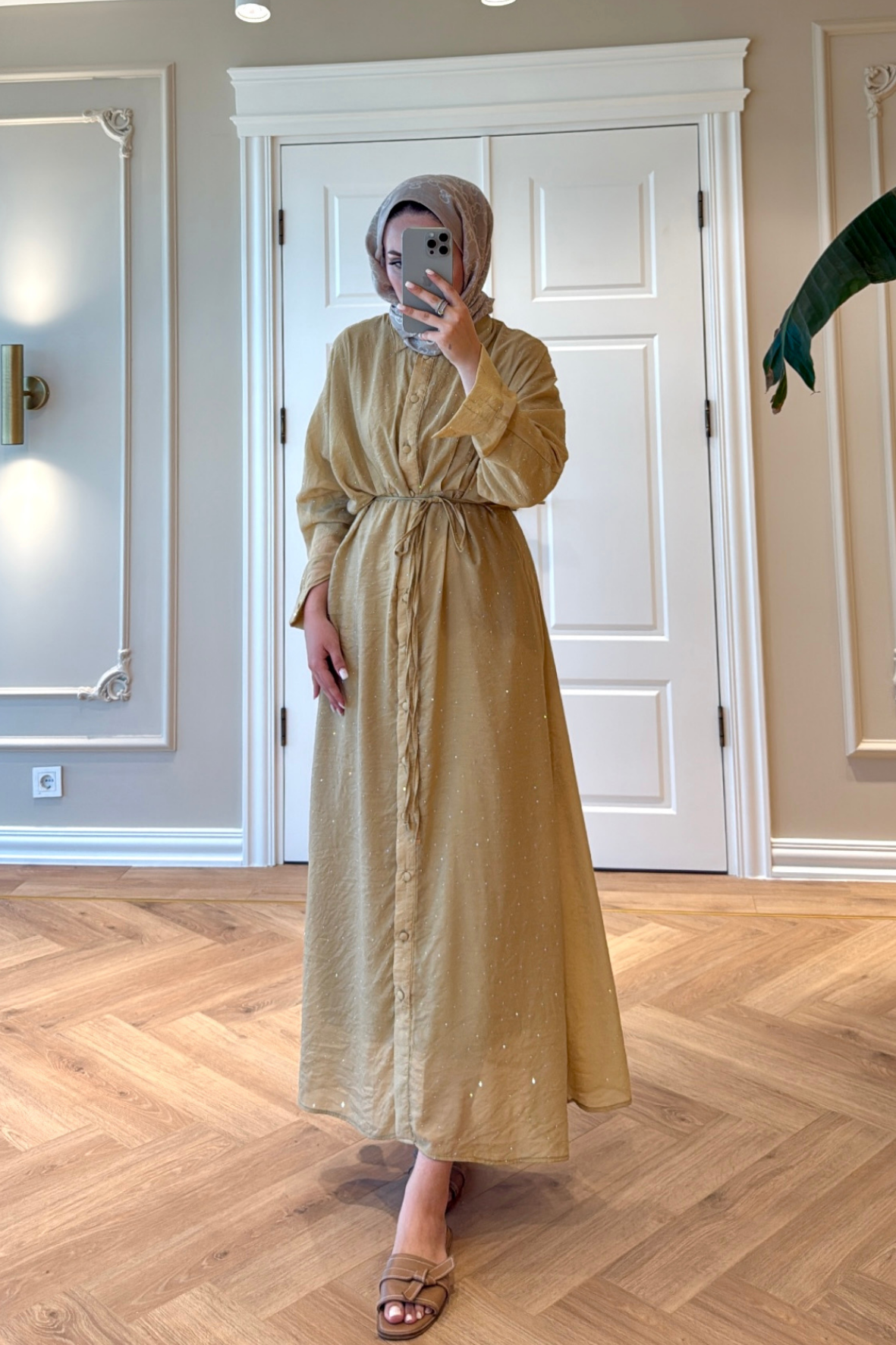 Monica Taşlı Elbise Çağla-8574
