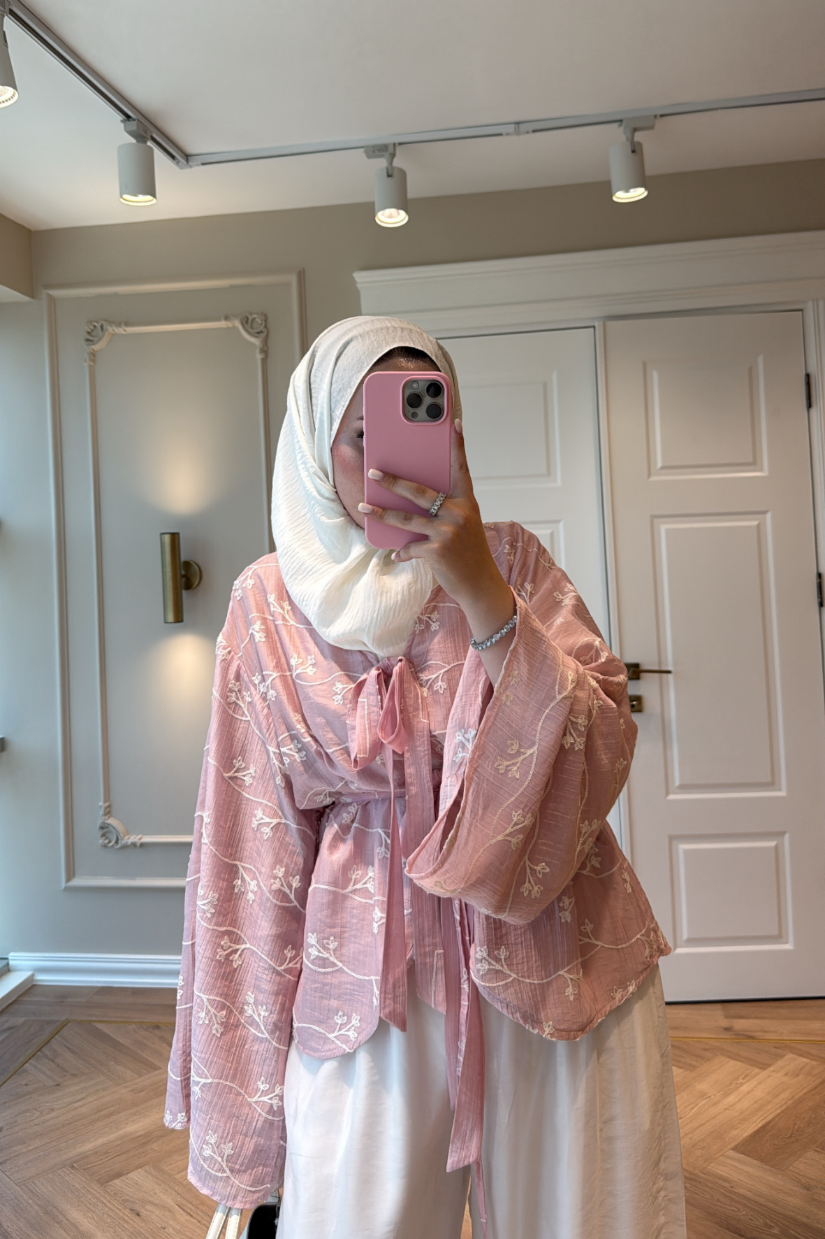 Ninova Pantolonlu Takım Pembe-3356
