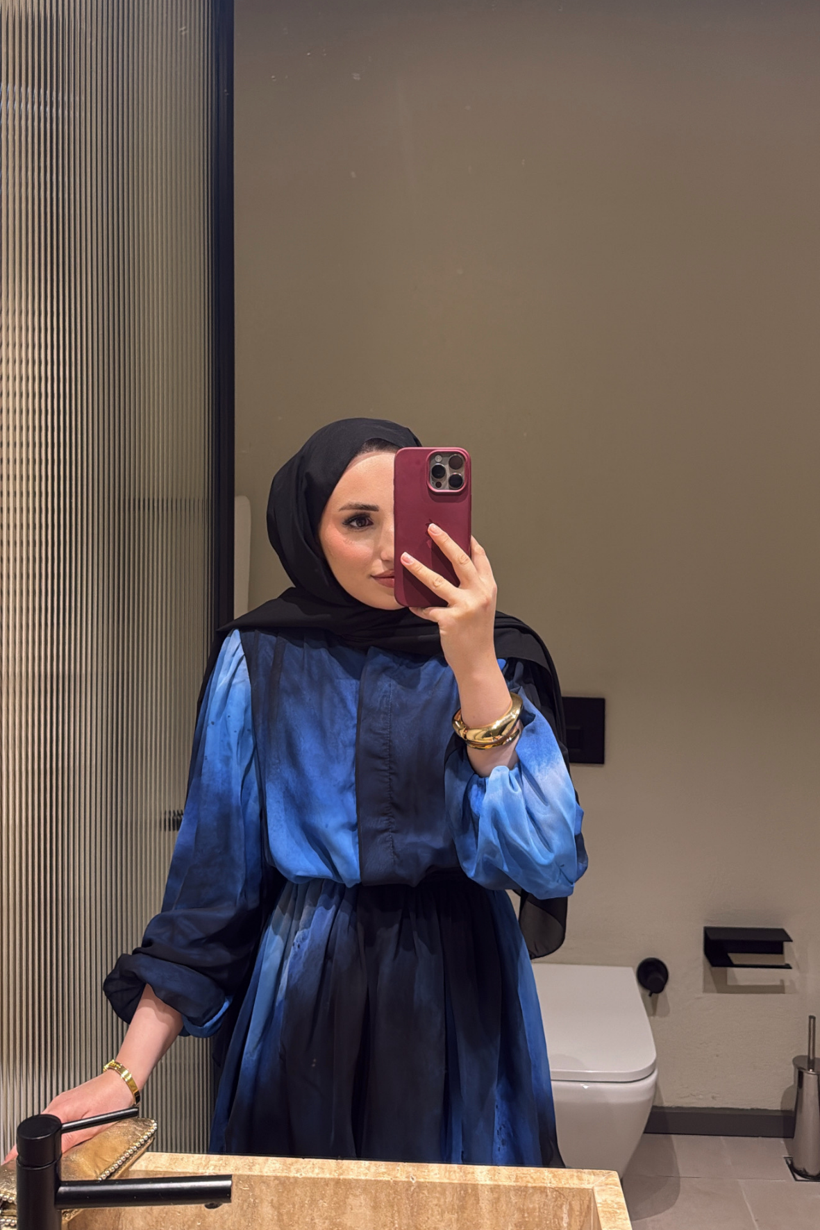 Pera Elbise - Saks Mavi -8899