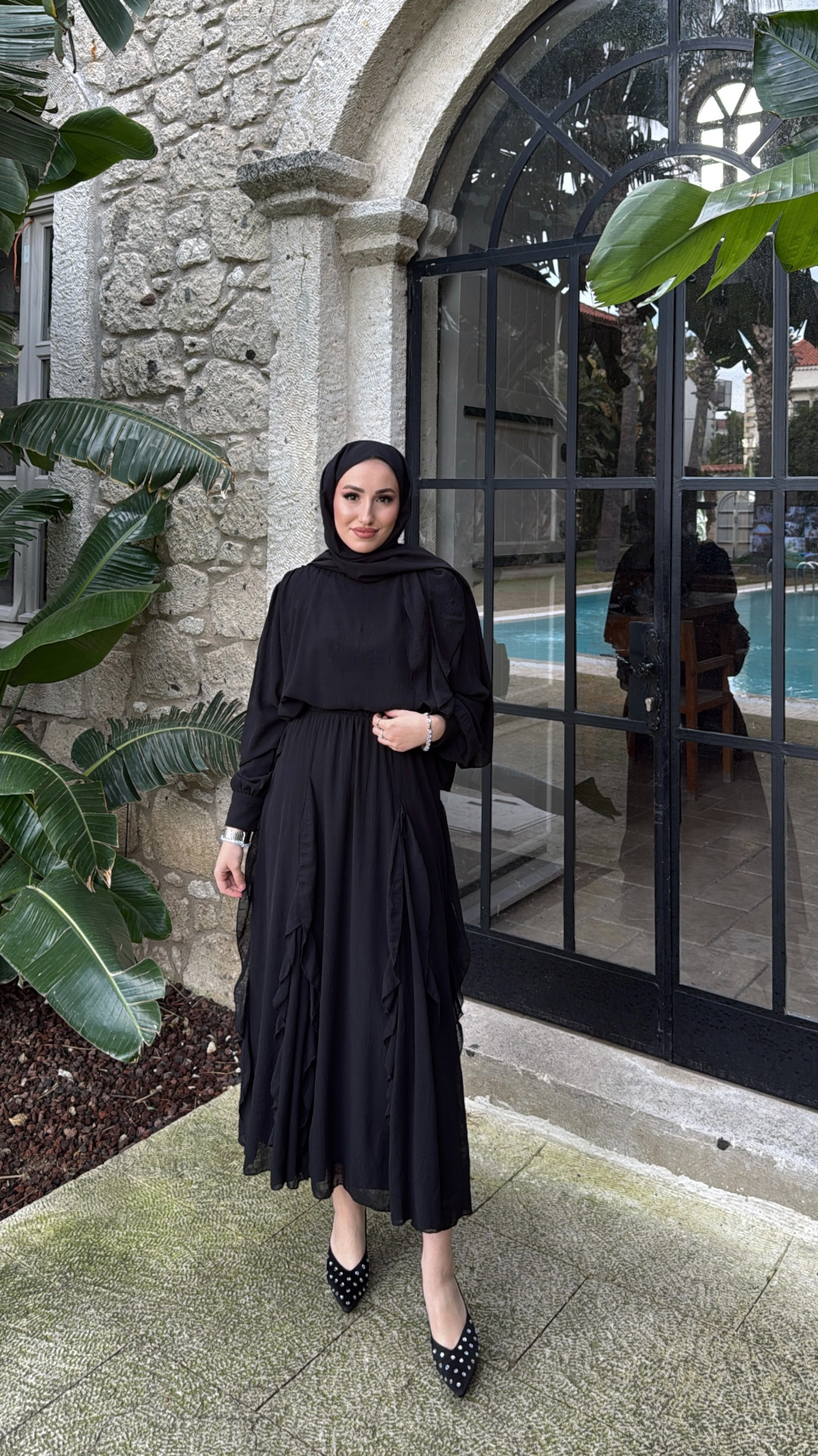 Pery Etekli Takım - Siyah-3331