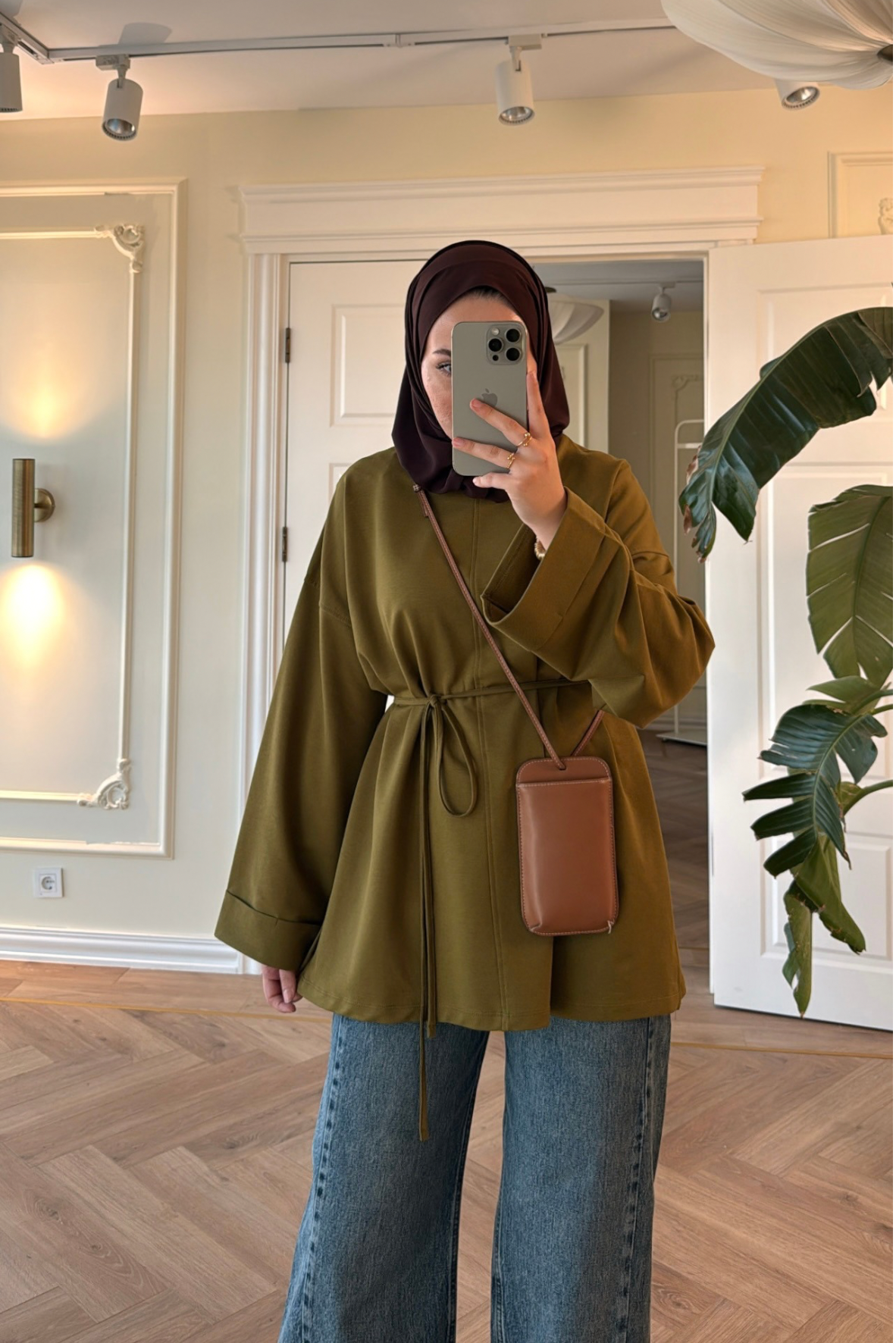 Premium Oversize Basic Sweat  -Yeşil-2525
