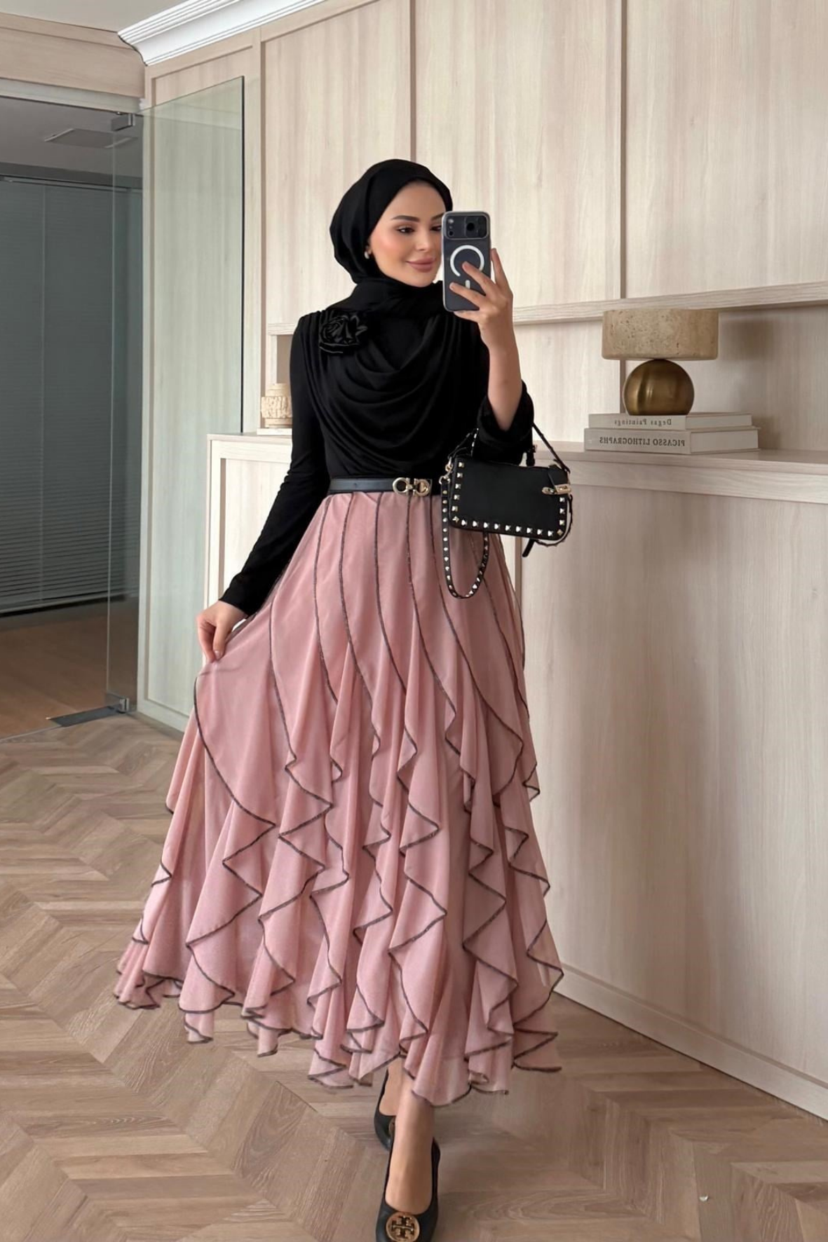 Sienna Etekli Takım - Pudra-5149