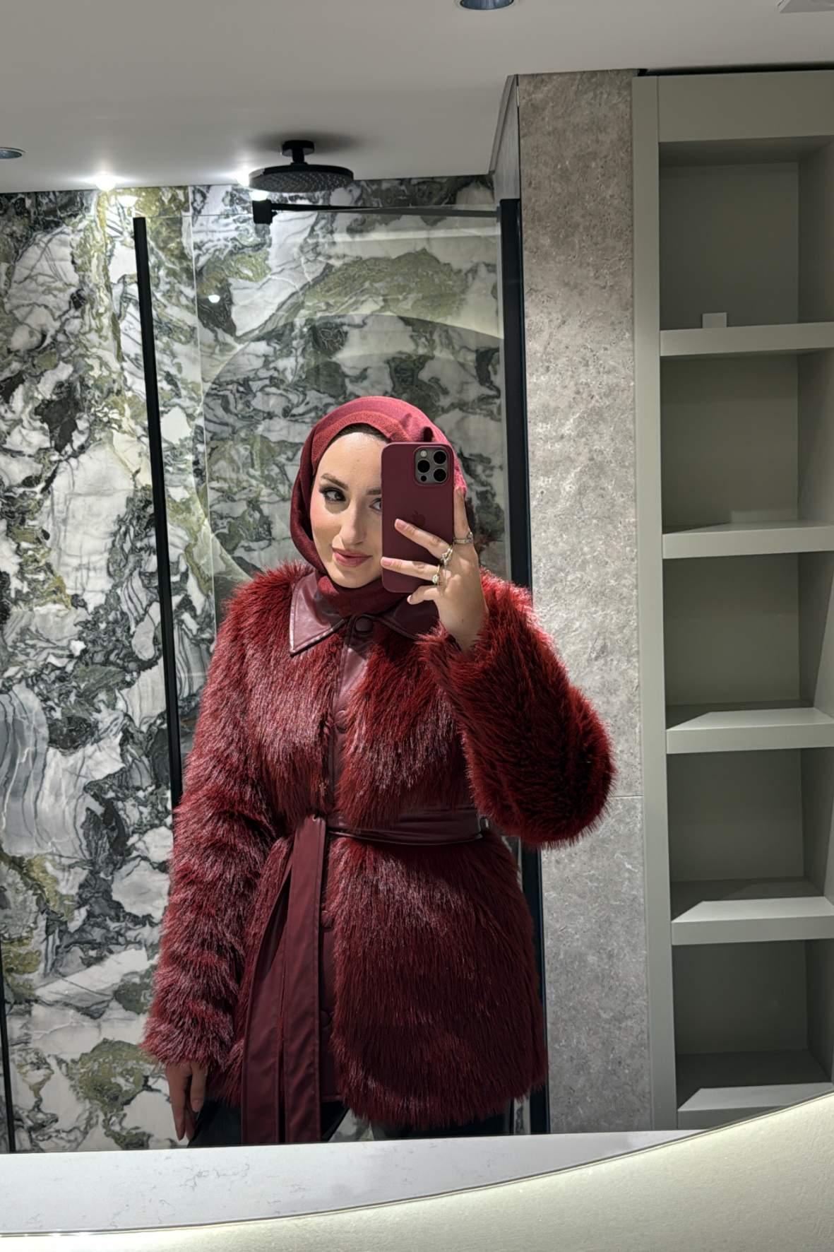 Vessa İthal Kürk -Bordo-51234