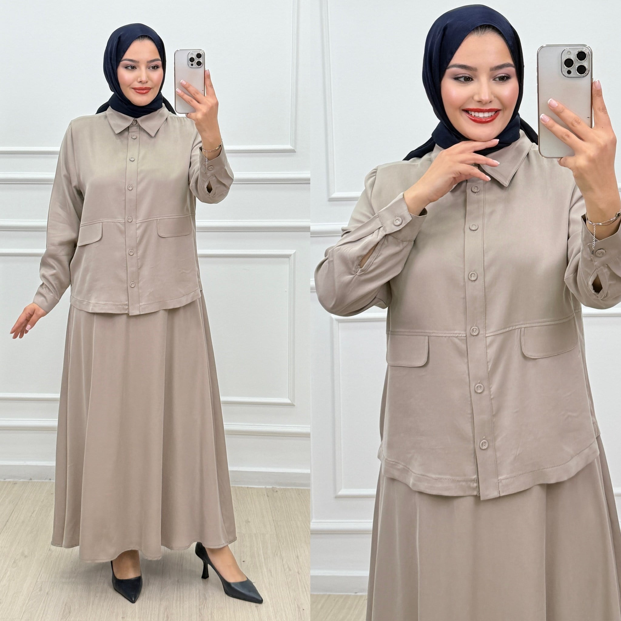 Zegna Etekli Takım-krem