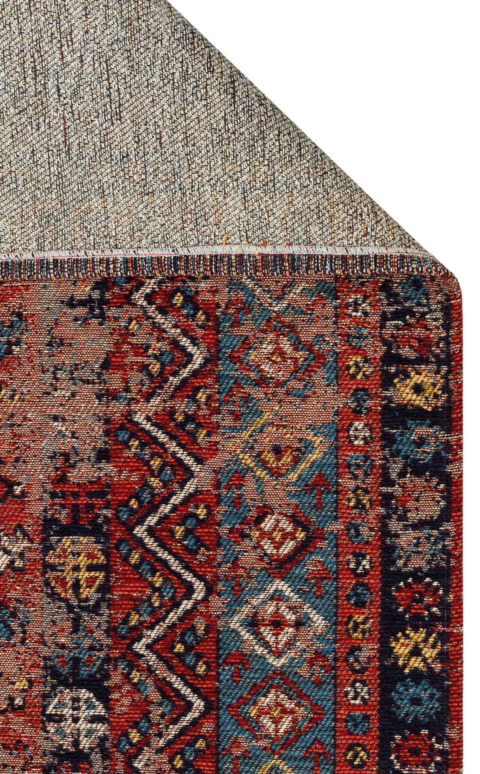 Anadolu Antik Desenli Yıkanabilir Kaymaz Tabanlı Etnik Kilim