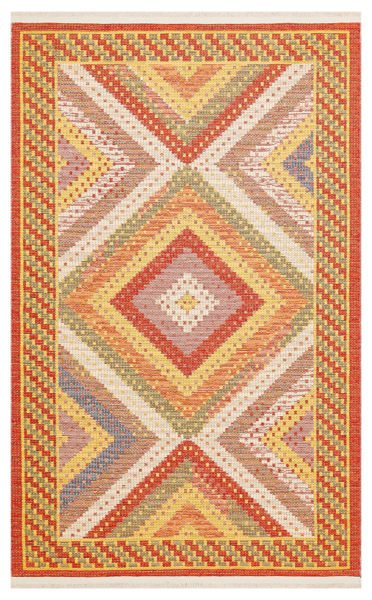 Yıkanabilir, Çift Taraflı Kullanıma Uygun Yumuşak Tuşeli Otantik Kilim