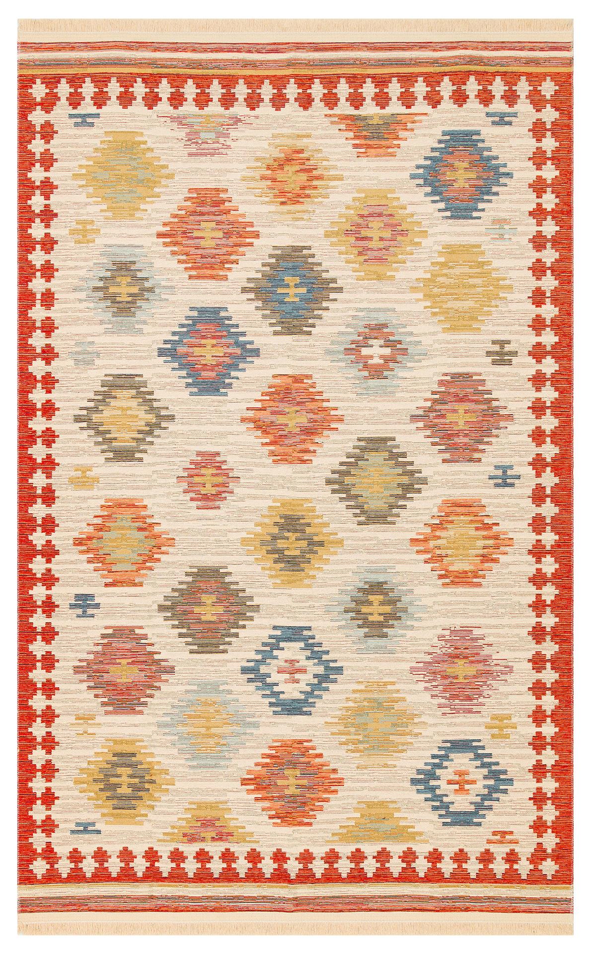 Yıkanabilir, Çift Taraflı Kullanıma Uygun Yumuşak Tuşeli Otantik Kilim