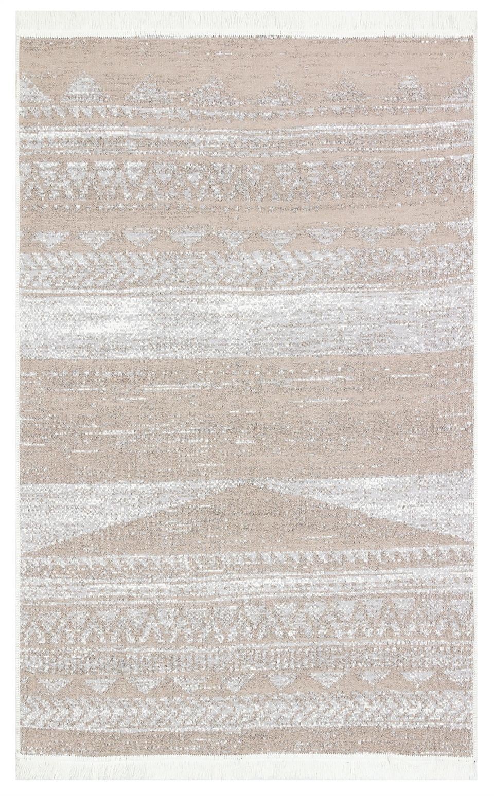 Yıkanabilir Çift Taraflı Modern Desenli Dokuma Kilim