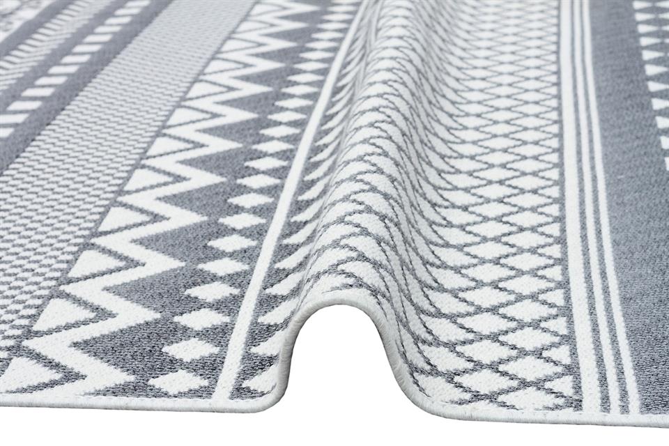 Yıkanabilir Çift Taraflı Modern Desenli Dokuma Kilim