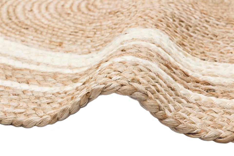 El Dokuma Naturel Jüt Hasır Halı 