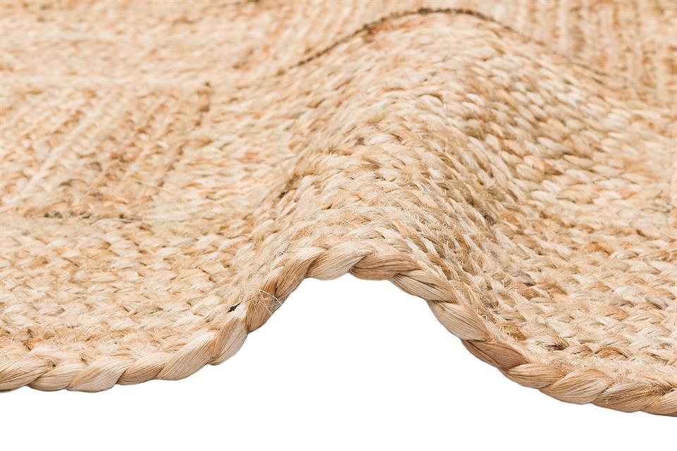 El Dokuma Naturel Jüt Hasır Halı 
