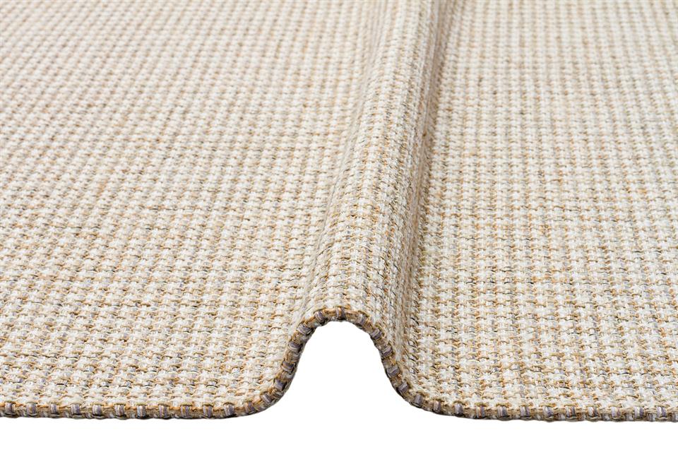 Hasır Görünümlü Kaymaz Renkli Dokuma Modern Kilim