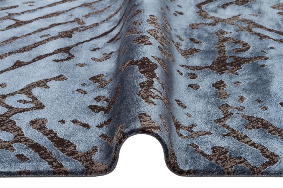 Parlak Yüksek Alçak Dokulu Modern Makine Halısı