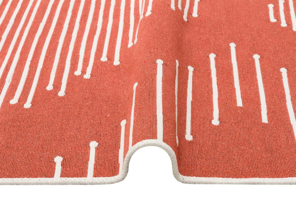 Yıkanabilir Çift Taraflı Modern Desenli Dokuma Kilim