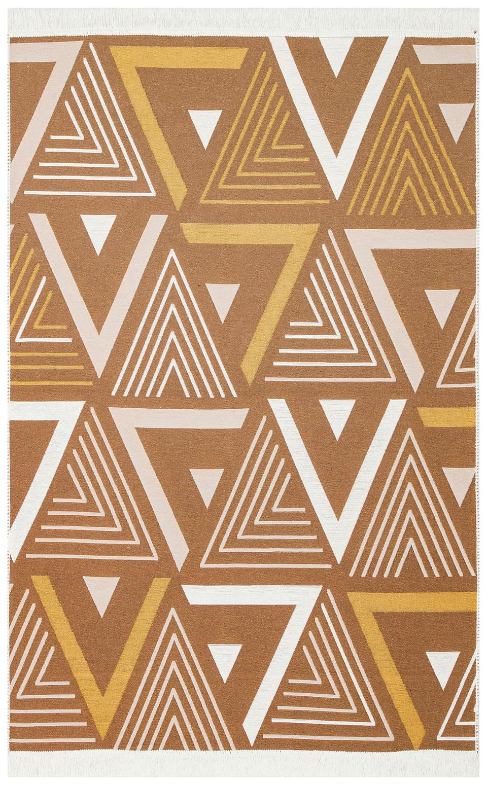 Yıkanabilir Çift Taraflı Modern Desenli Dokuma Kilim