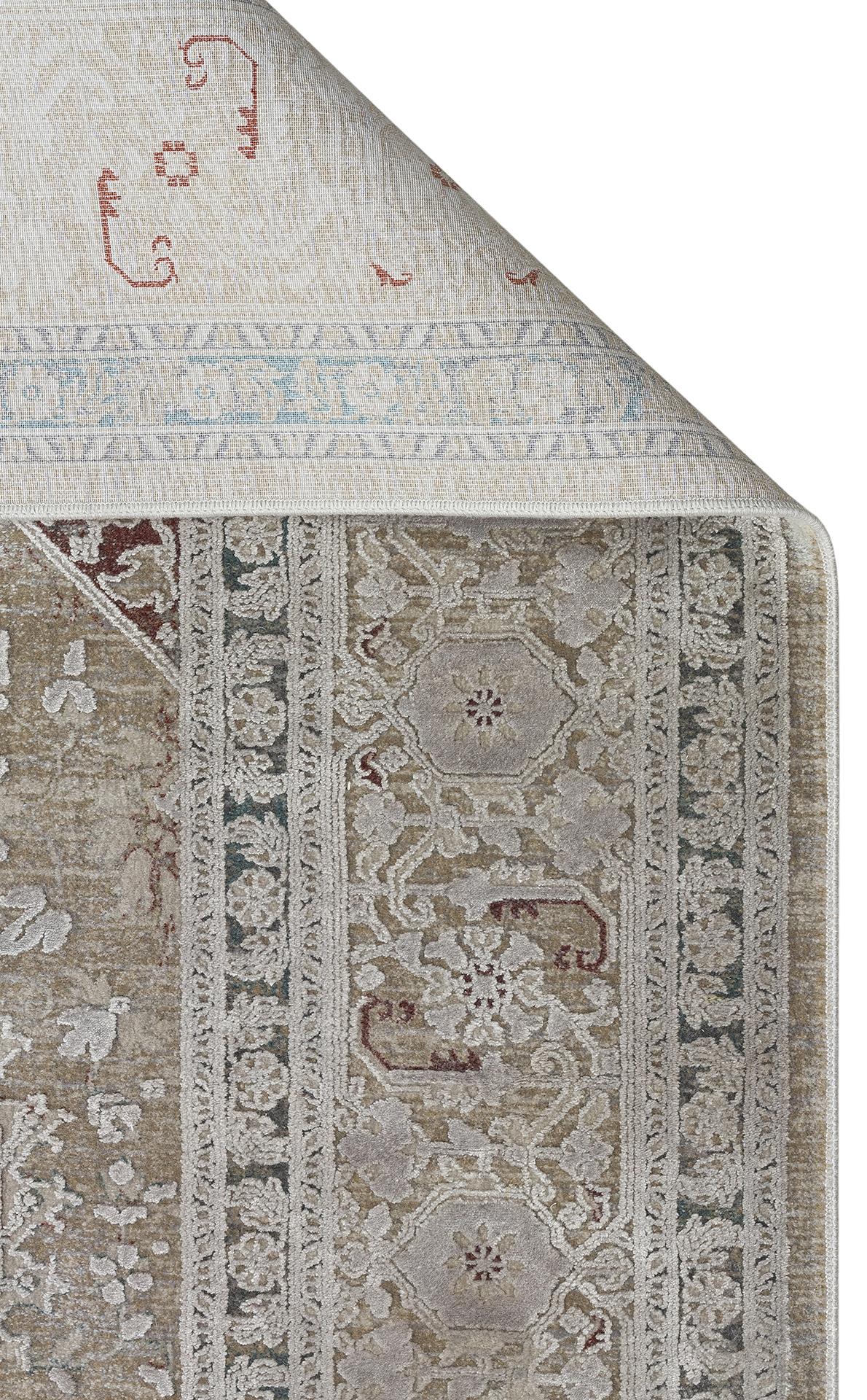 Yumuşak Dokulu Vintage Esintilere Sahip Over-dyed Sık Dokuma Salon Halısı