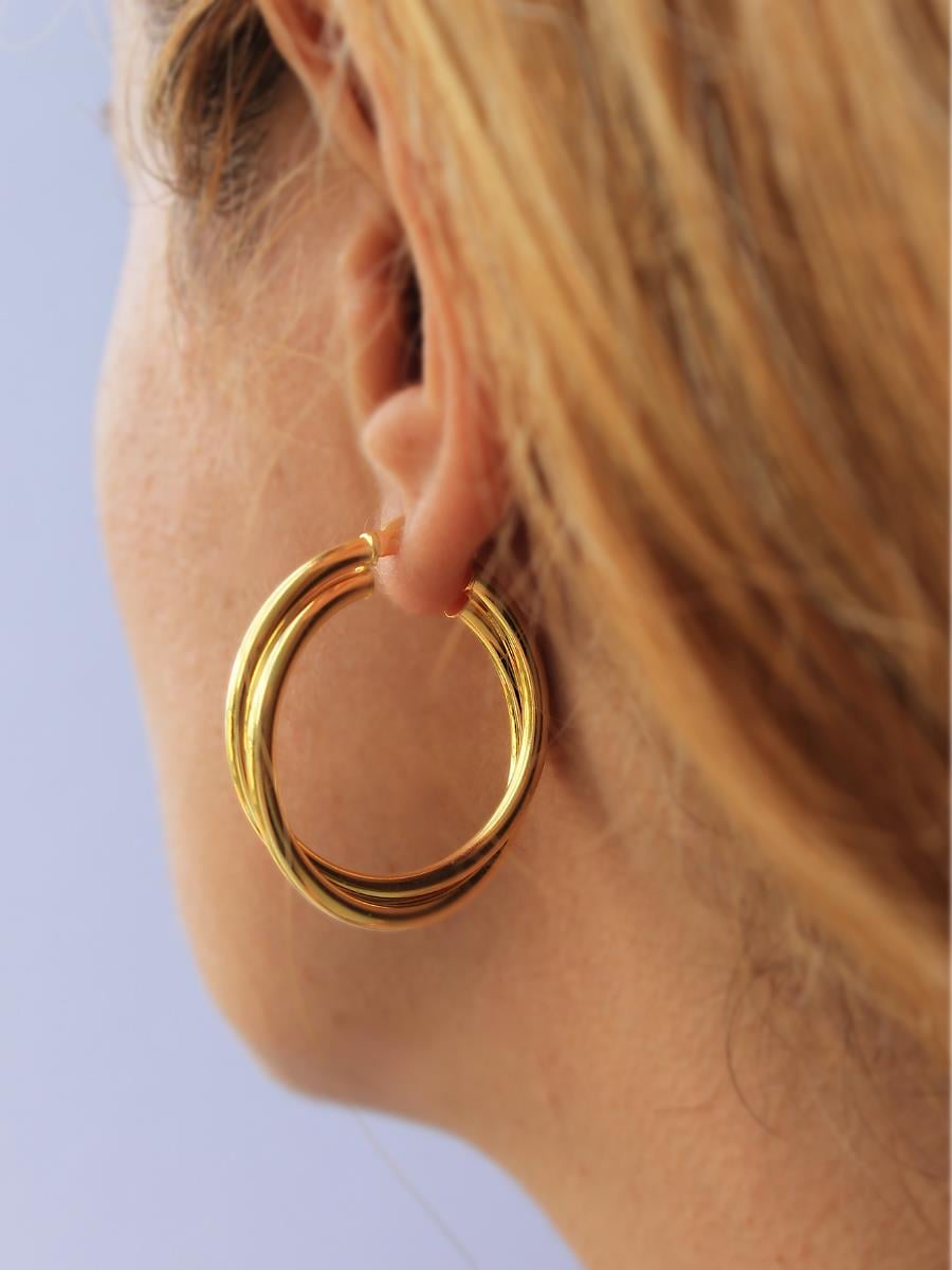 İkilili Halka Küpe