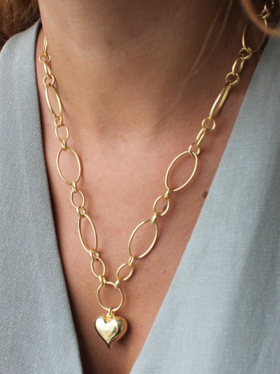 Kalpli Oval Zincir Kolye