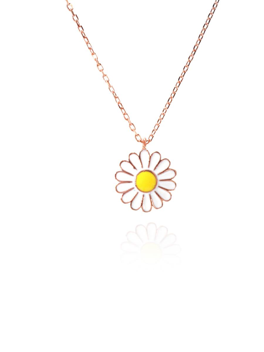 Mini Mineli Papatya Kolye