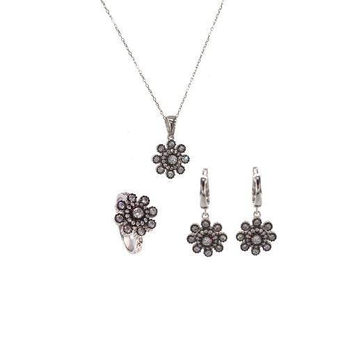 Taşlı Çiçek  Set