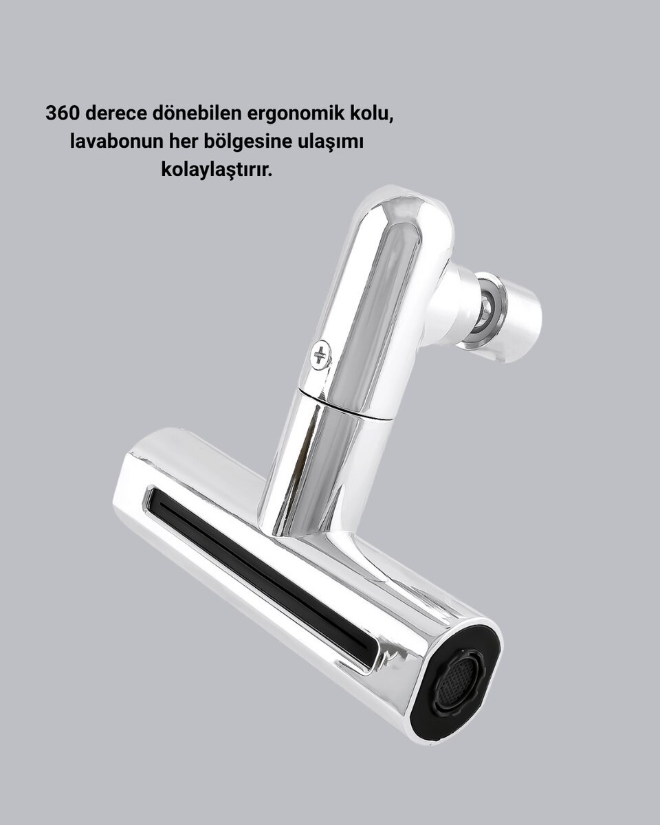 360° Dönebilen Musluk Başlığı 4 Fonksiyonlu Su Tasarruflu ve Dayanıklı