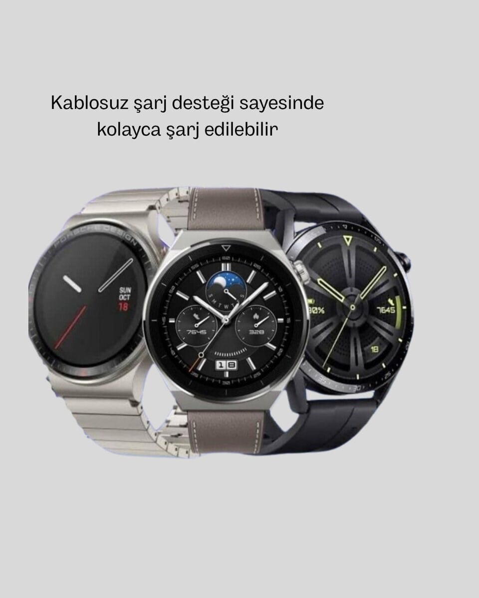 Akıllı Saat NFC – Bluetooth Arama ve Kablosuz Şarj Özellikli