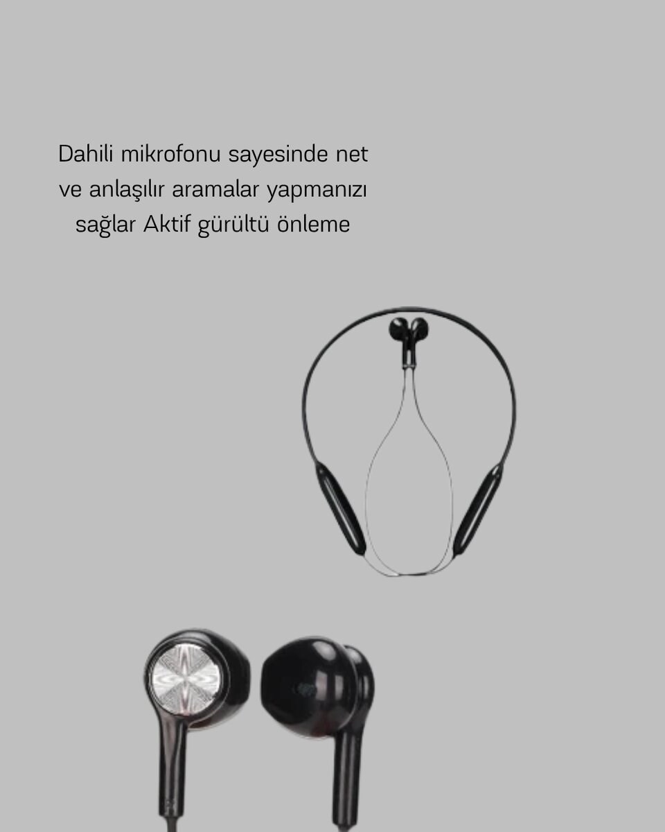 Aktif Gürültü Önlemeli Bluetooth Kulaklık – Dokunmatik Kontrol, Dahili Mikrofon, Yüksek Ses Kalitesi