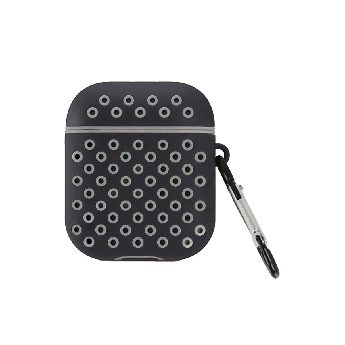 Apple Airpods 2 (2.nesil) Spor Delikli Kılıf - Siyah-gri