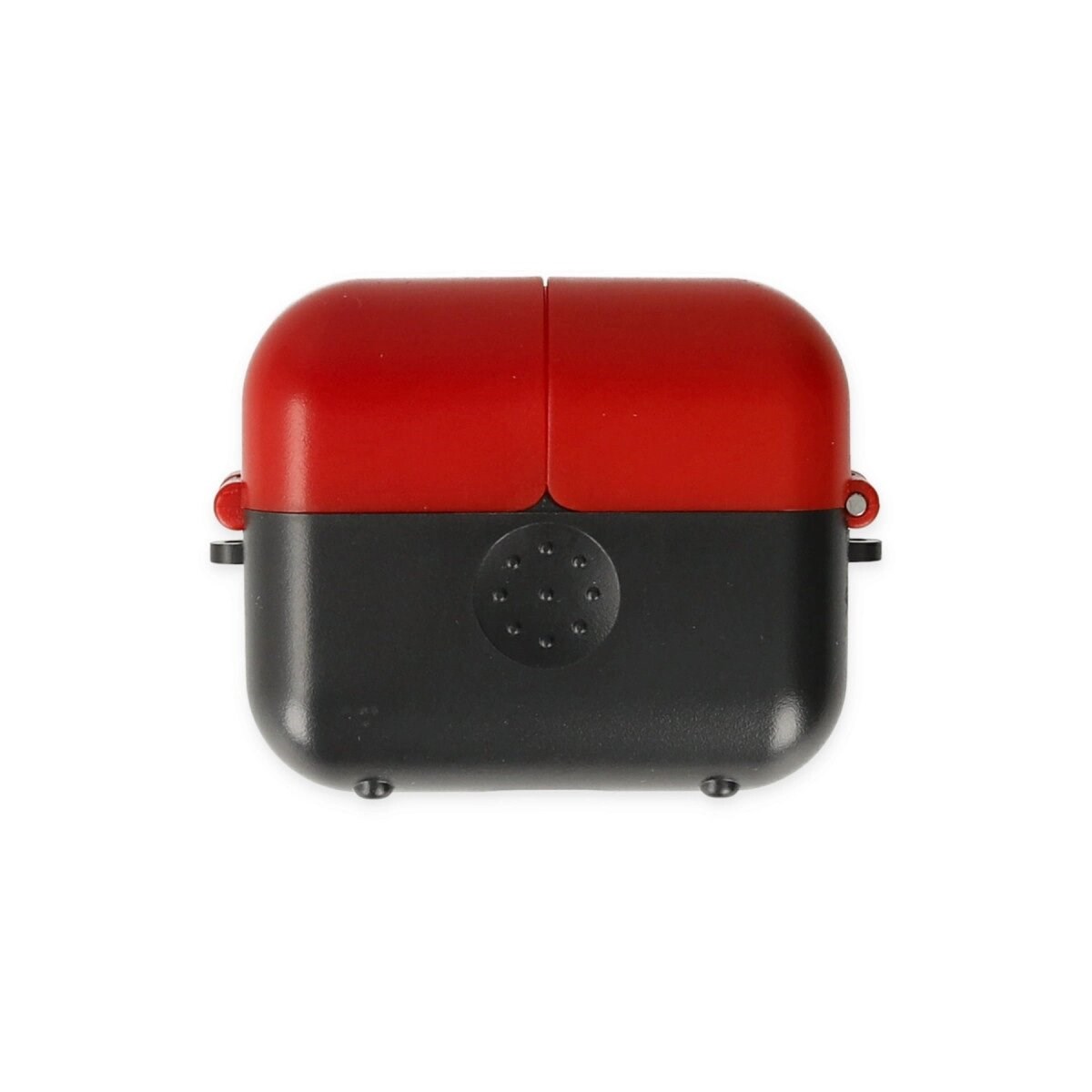 Apple Airpods 3 (3.nesil) Basmalı Kılıf - Siyah-kırmızı