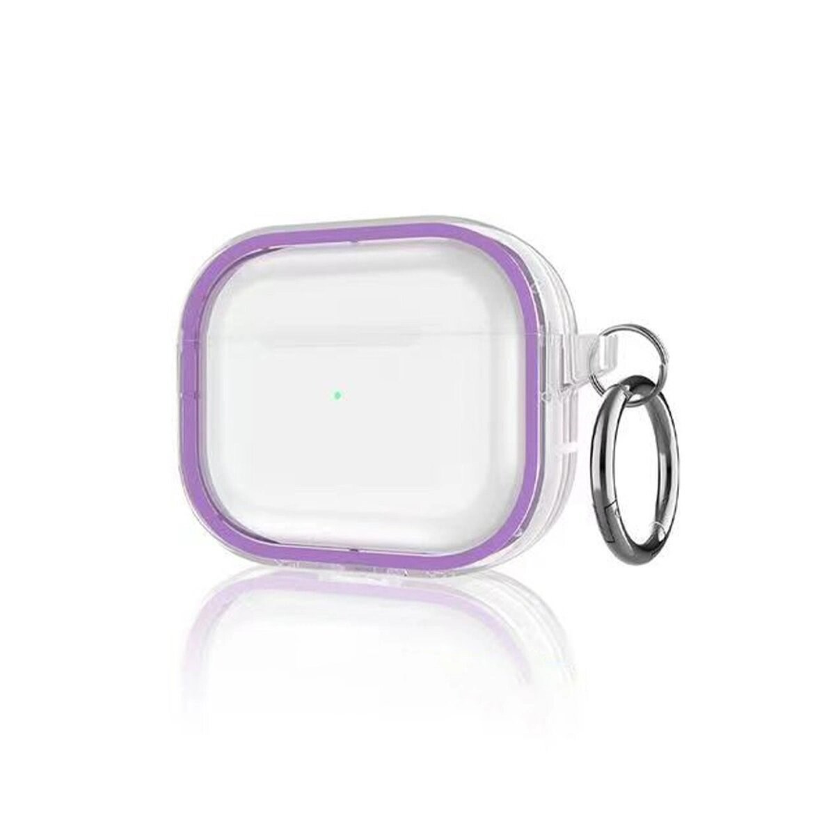 Apple Airpods Pro 2 (2.nesil) Shiny Şeffaf Kılıf - Mor