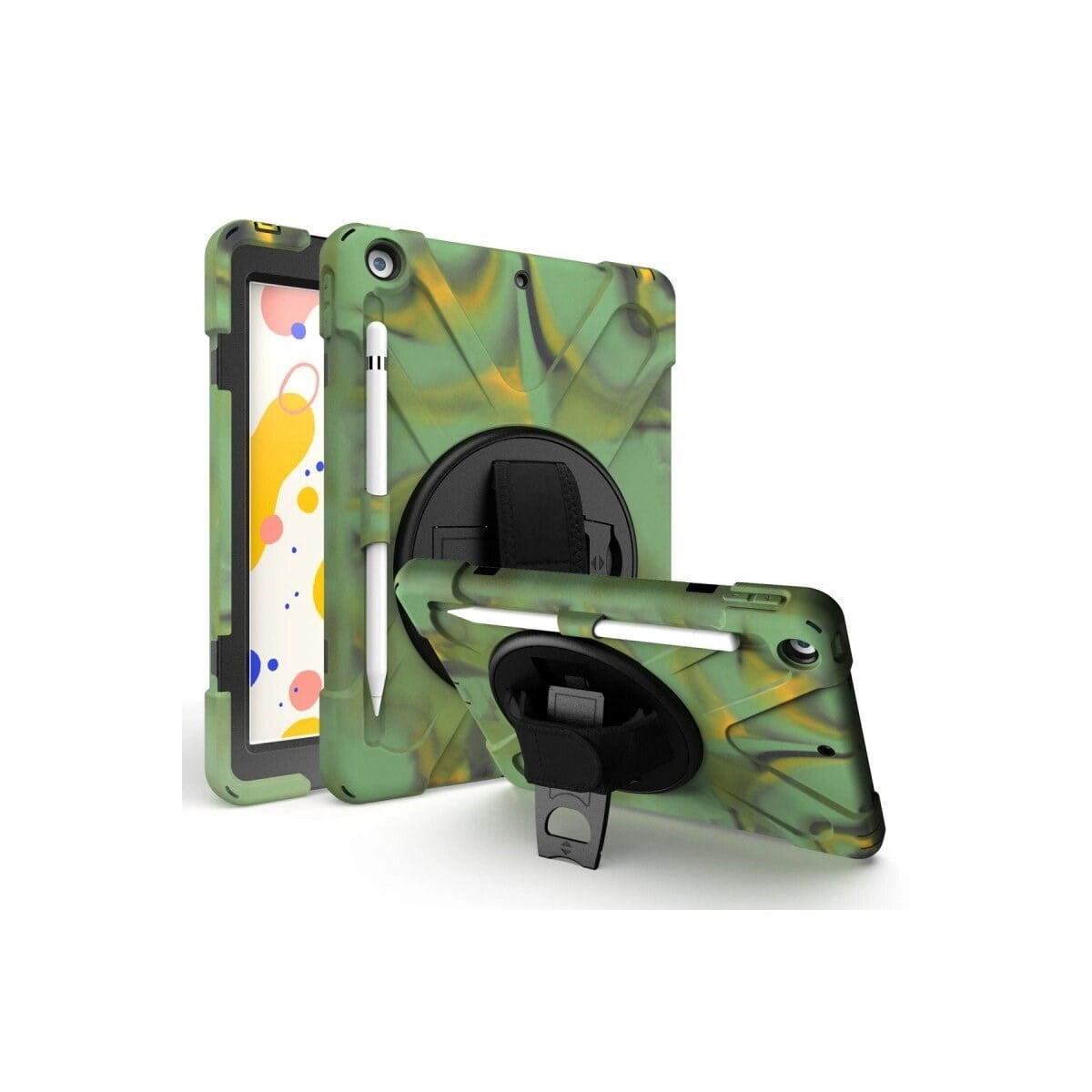 Apple İpad 5 Air 9.7 Kılıf Amazing Tablet Kapak - Kamuflaj