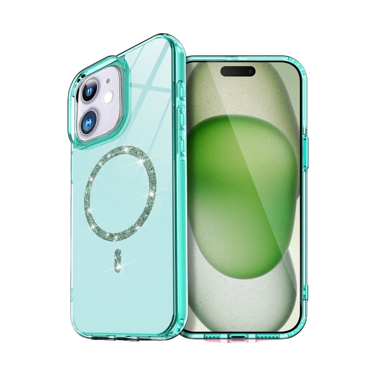 Apple İphone 11 Live Diamond Magsafe Kapak - Yeşil