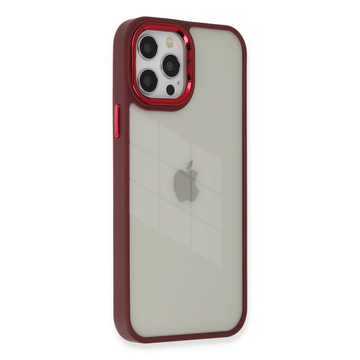 Apple İphone 12 Pro Max Kılıf Dora Kapak - Kırmızı