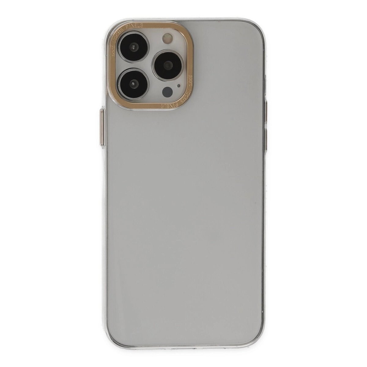 Apple İphone 13 Pro Kılıf Anka Pc Sert Metal Kapak - Şeffaf