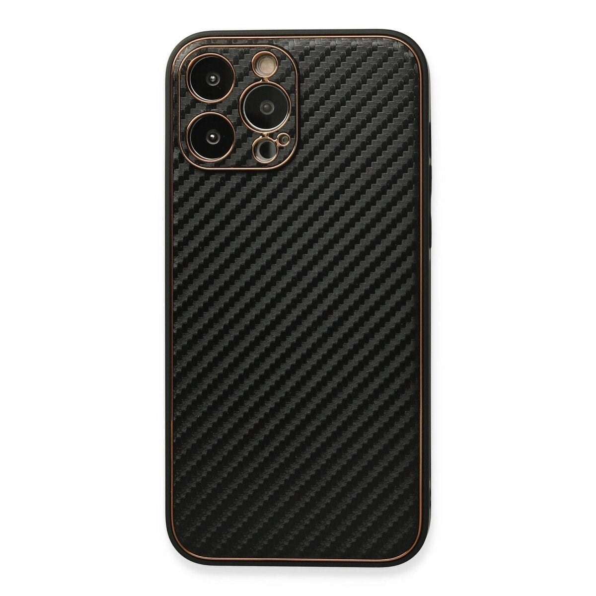 Apple İphone 13 Pro Kılıf Coco Karbon Silikon - Siyah