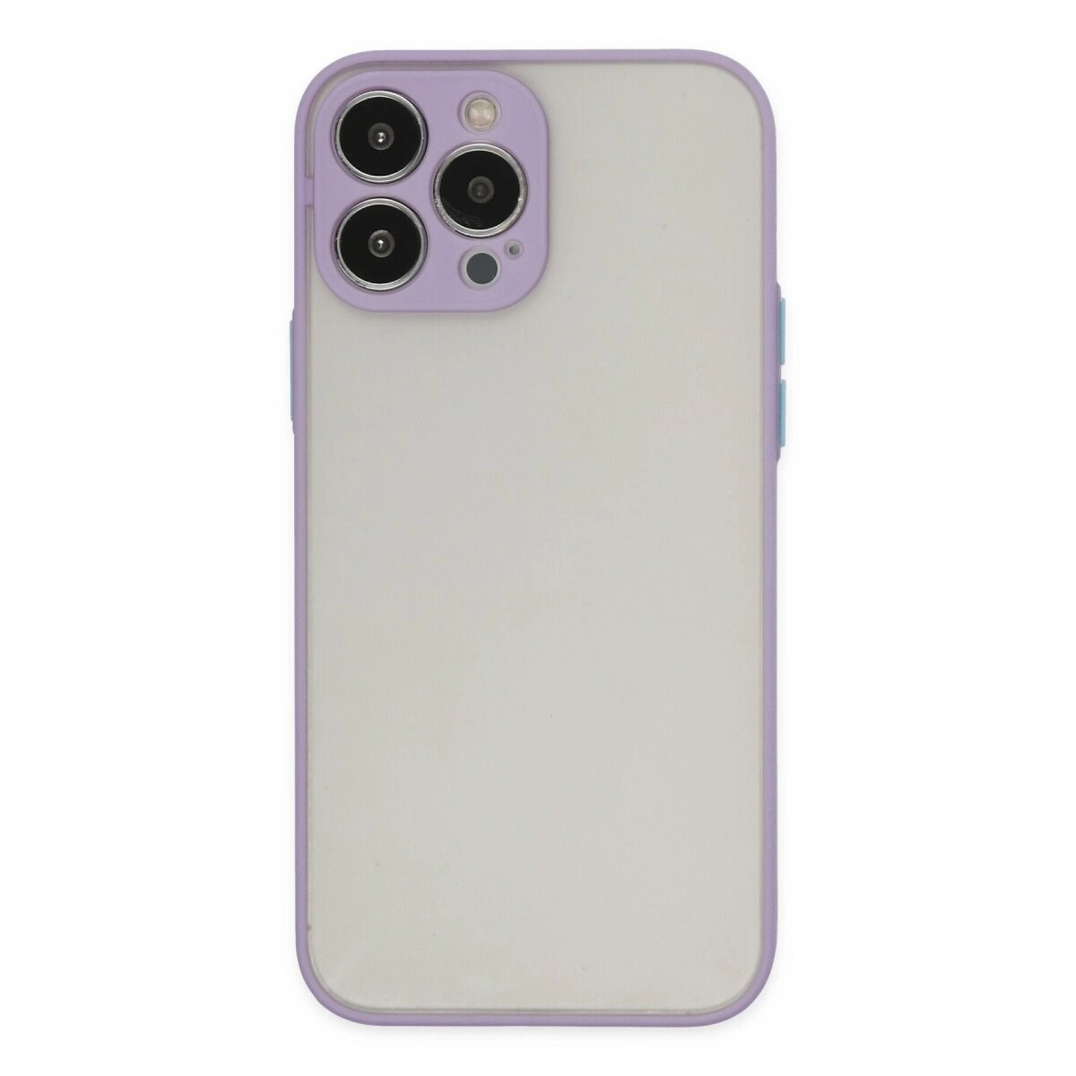 Apple İphone 13 Pro Kılıf Montreal Silikon Kapak - Mor