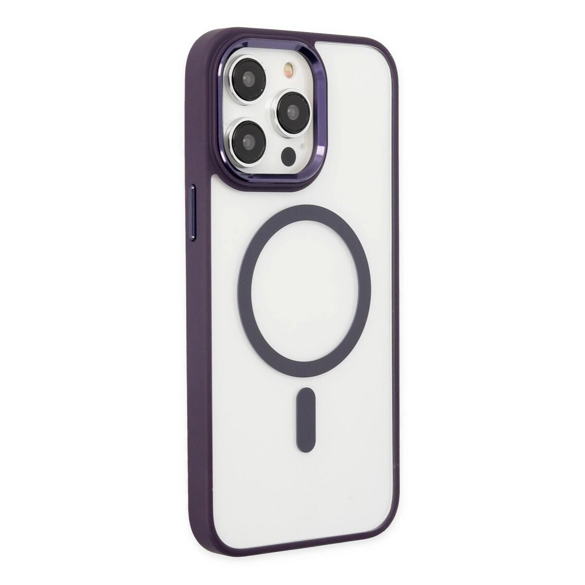 Apple İphone 13 Pro Kılıf Room Magneticsafe Silikon - Derin Mor