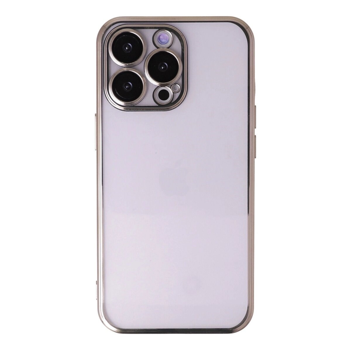 Apple İphone 13 Pro Max Kılıf Razer Lensli Silikon - Gold