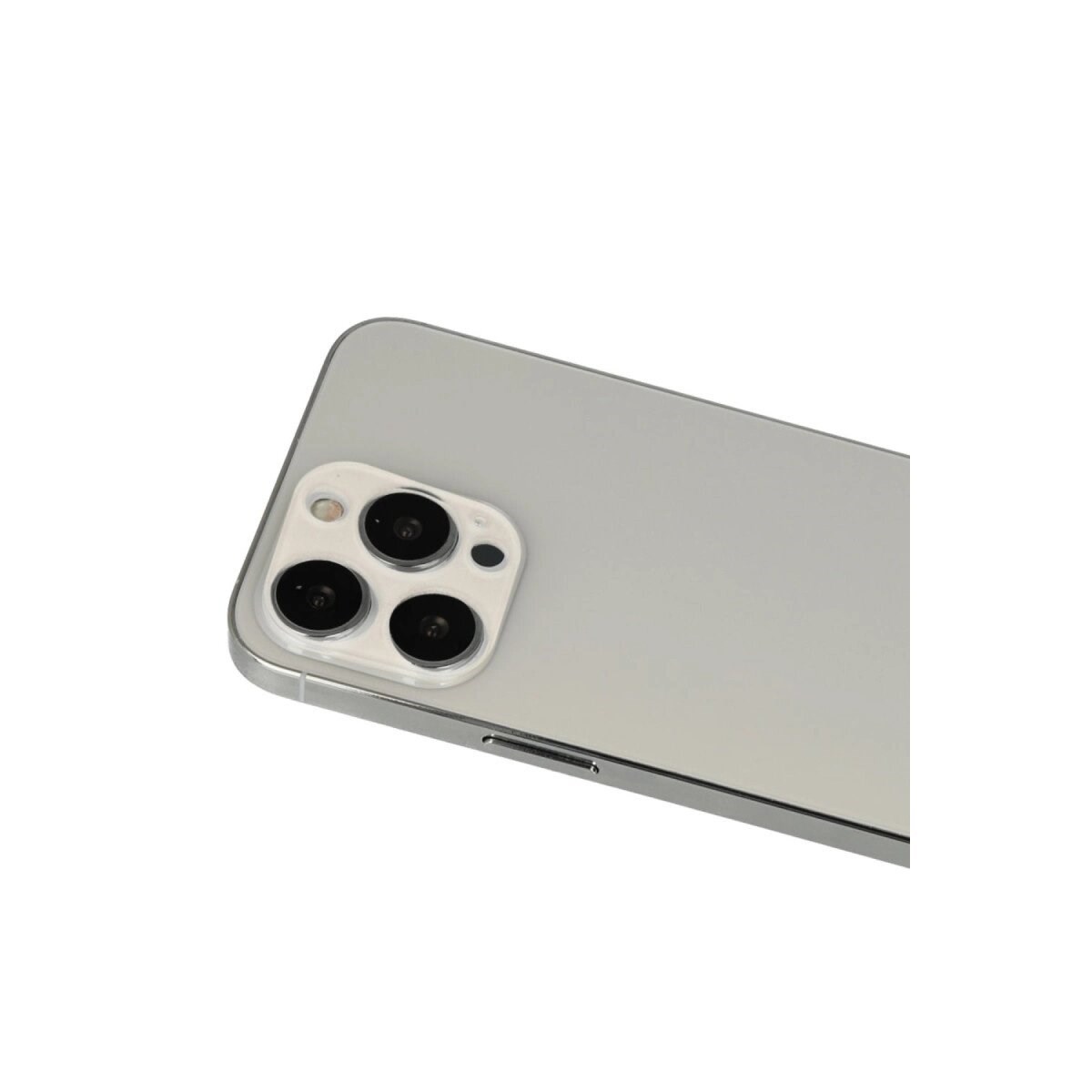 Apple İphone 13 Pro Max Rainbow Kamera Lens Koruma Cam - Beyaz