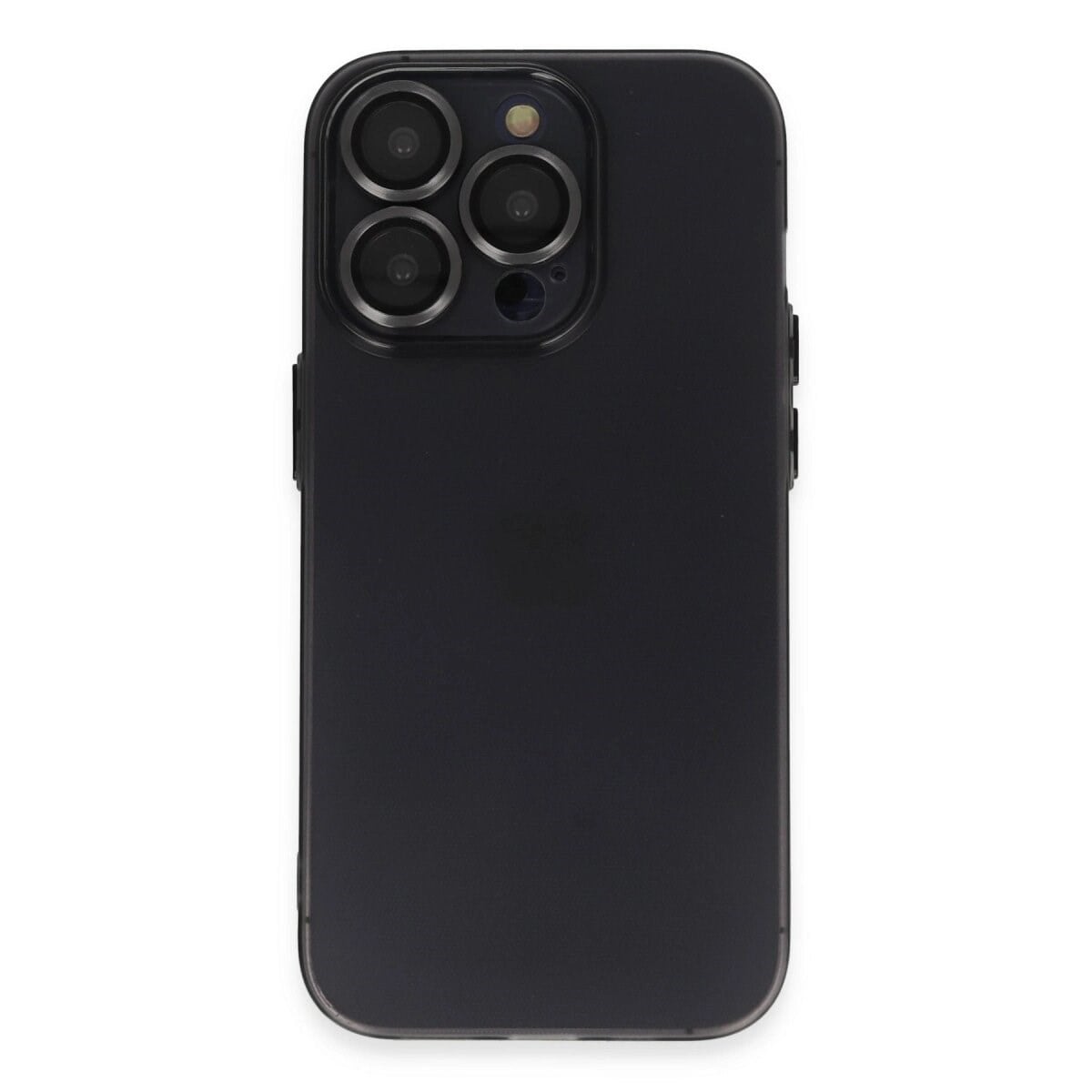 Apple İphone 14 Pro Kılıf Luko Lens Silikon - Siyah