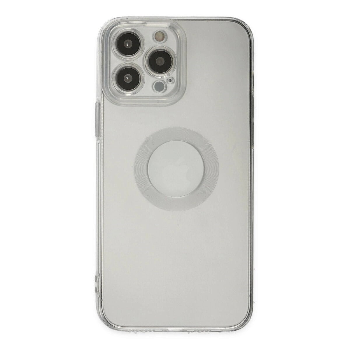 Apple İphone 14 Pro Max Kılıf Santa Lens Silikon - Şeffaf