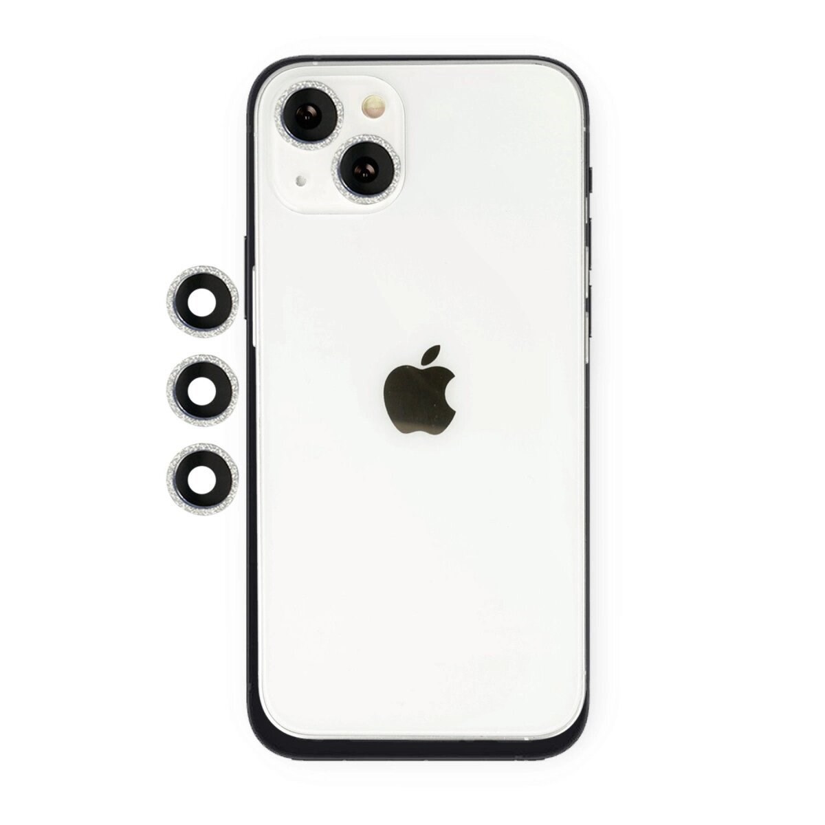 Apple İphone 14 Shine Kamera Lens - Gümüş