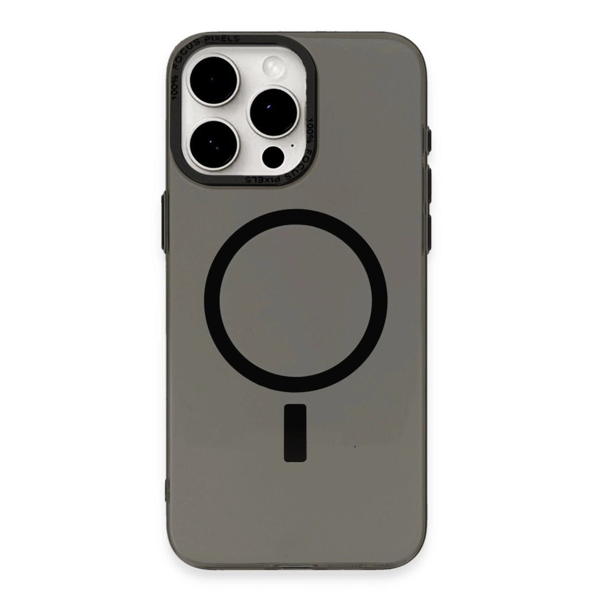 Apple İphone 15 Pro Kılıf Anka Pc Magneticsafe Sert Metal Kapak - Siyah