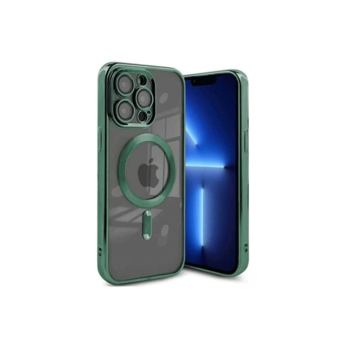 Apple İphone 15 Pro Kılıf Kross Magneticsafe Kapak - Koyu Yeşil