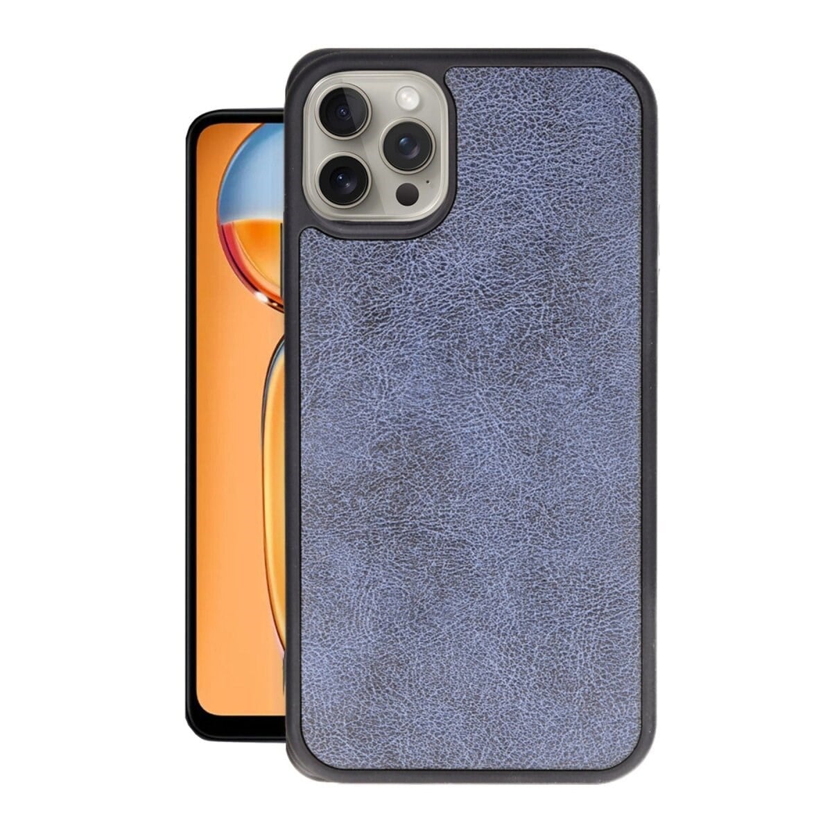 Apple İphone 15 Pro Max Kılıf Aras Deri Kapak - Lacivert