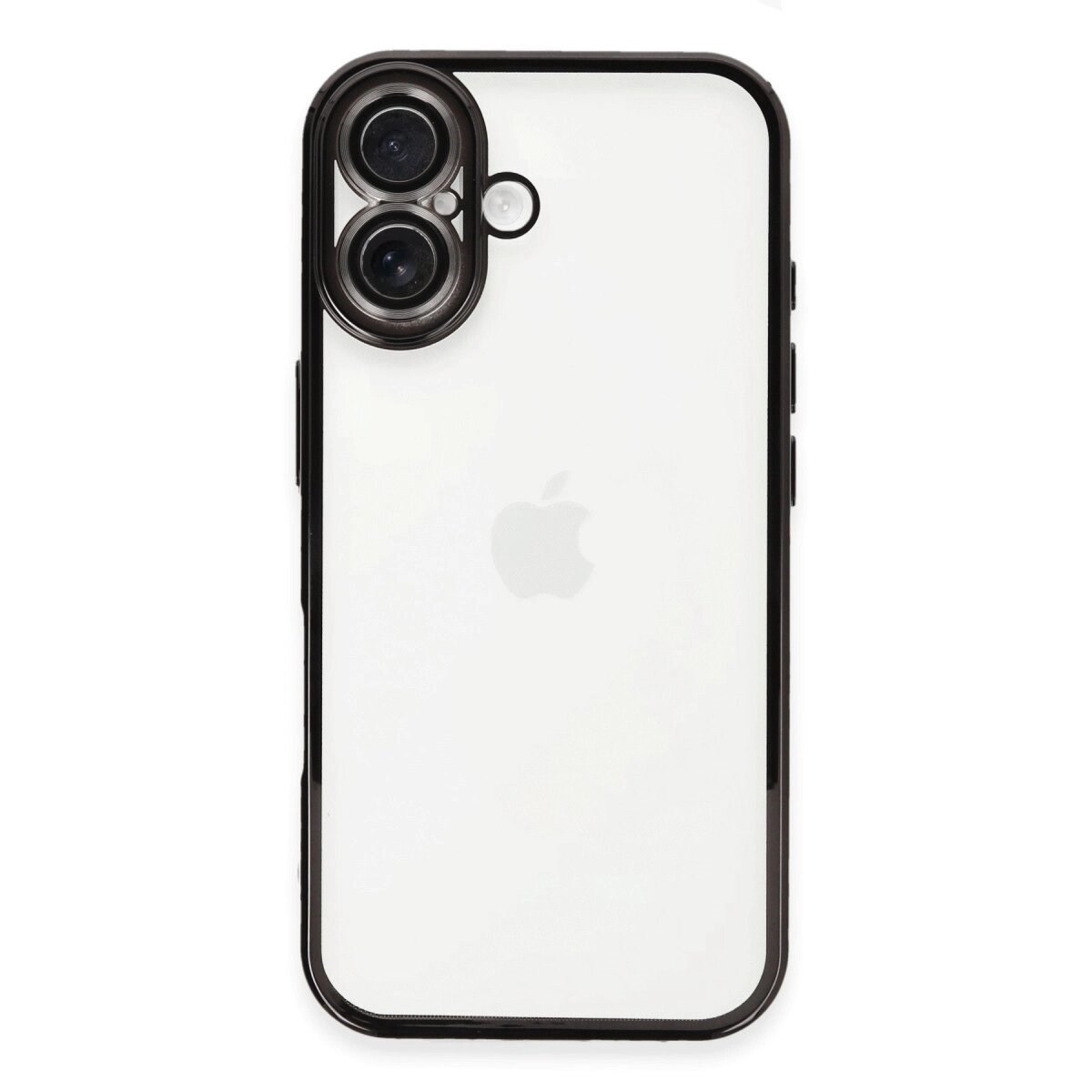 Apple İphone 16 Kılıf Razer Lensli Silikon - Siyah